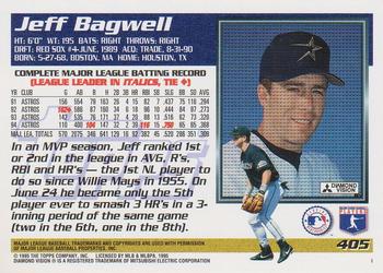 1995 Topps #405 Jeff Bagwell Back