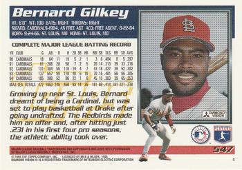 1995 Topps #547 Bernard Gilkey Back