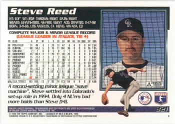 1995 Topps #321 Steve Reed Back