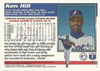 1995 Topps #46 Ken Hill Back