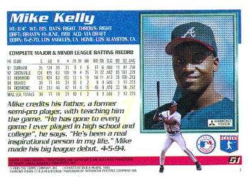 1995 Topps #61 Mike Kelly Back