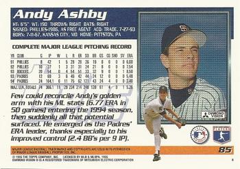 1995 Topps #85 Andy Ashby Back