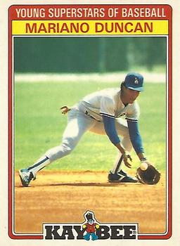 1986 Topps Kay-Bee Young Superstars of Baseball #8 Mariano Duncan Front