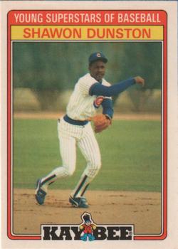 1986 Topps Kay-Bee Young Superstars of Baseball #9 Shawon Dunston Front