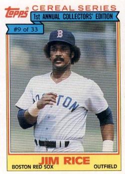 1984 Topps Cereal Series #9 Jim Rice Front