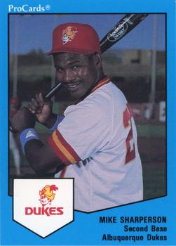 1989 ProCards Minor League Team Sets #59 Mike Sharperson Front