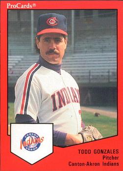 1989 ProCards Minor League Team Sets #1320 Todd Gonzales Front