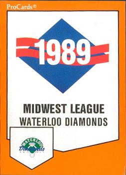 1989 ProCards Minor League Team Sets #1771 Checklist Front