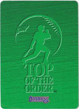1995 Donruss Top of the Order #NNO Bobby Bonilla Back
