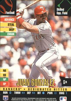 1995 Donruss Top of the Order #NNO Juan Gonzalez Front