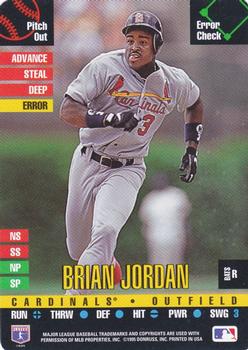 1995 Donruss Top of the Order #NNO Brian Jordan Front