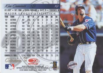 1998 Donruss Collections Donruss - Prized Collections #PC 10 Ken Caminiti Back