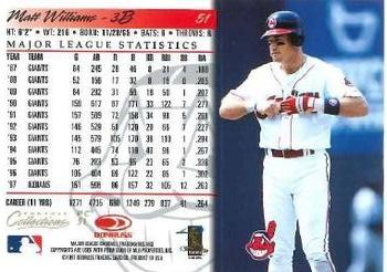 1998 Donruss Collections Donruss - Prized Collections #PC 51 Matt Williams Back