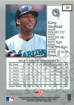 1998 Donruss Collections Elite - Prized Collections #PC 439 Gary Sheffield Back