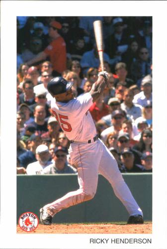 2002 Boston Red Sox #13 Rickey Henderson Front