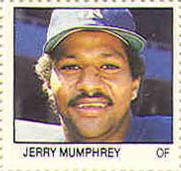 1983 Fleer Stamps #NNO Jerry Mumphrey Front