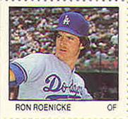 1983 Fleer Stamps #NNO Ron Roenicke Front