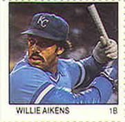 1983 Fleer Stamps #NNO Willie Aikens Front