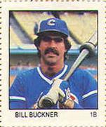 1983 Fleer Stamps #NNO Bill Buckner Front
