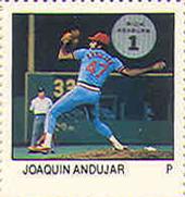 1983 Fleer Stamps #NNO Joaquin Andujar Front
