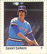 1983 Fleer Stamps #NNO Danny Darwin Front