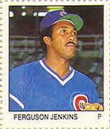 1983 Fleer Stamps #NNO Fergie Jenkins Front