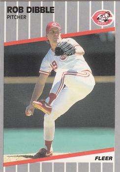 1989 Fleer - Glossy #160 Rob Dibble Front