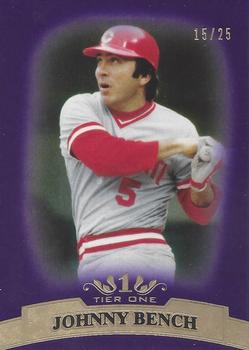 2011 Topps Tier One - Purple #55 Johnny Bench Front