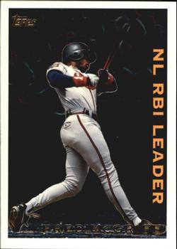 1995 Topps - League Leaders #LL15 Fred McGriff Front