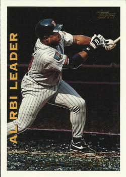 1995 Topps - League Leaders #LL12 Kirby Puckett Front