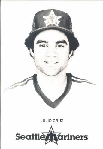 1981 Seattle Mariners Postcards #NNO Julio Cruz Front