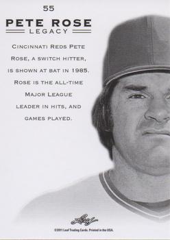 2011 Leaf Pete Rose Legacy #55 Pete Rose Back