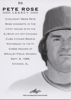 2011 Leaf Pete Rose Legacy #56 Pete Rose Back