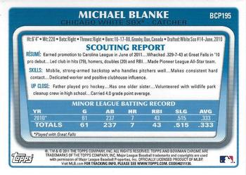 2011 Bowman Chrome - Prospects #BCP195 Michael Blanke Back