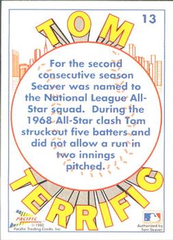 1992 Pacific Tom Seaver #13 Tom Seaver Back