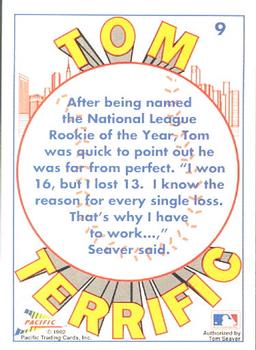 1992 Pacific Tom Seaver #9 Tom Seaver Back