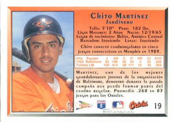 1993 Pacific Spanish #19 Chito Martinez Back