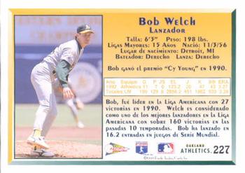 1993 Pacific Spanish #227 Bob Welch Back
