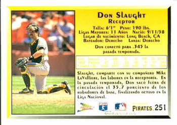 1993 Pacific Spanish #251 Don Slaught Back