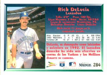 1993 Pacific Spanish #284 Rich DeLucia Back