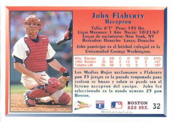 1993 Pacific Spanish #32 John Flaherty Back