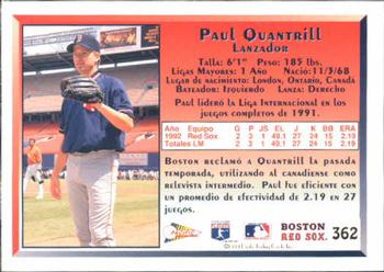 1993 Pacific Spanish #362 Paul Quantrill Back