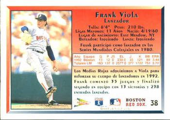 1993 Pacific Spanish #38 Frank Viola Back