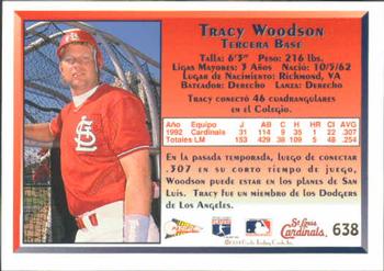 1993 Pacific Spanish #638 Tracy Woodson Back