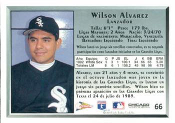 1993 Pacific Spanish #66 Wilson Alvarez Back