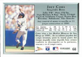 1993 Pacific Spanish #68 Joey Cora Back