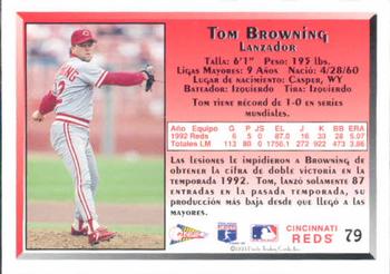 1993 Pacific Spanish #79 Tom Browning Back