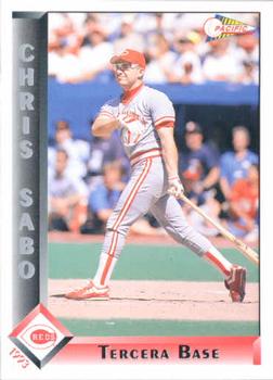 1993 Pacific Spanish #90 Chris Sabo Front