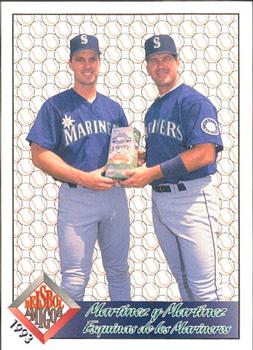 1993 Pacific Spanish - Beisbol Amigos #11 Tino Martinez / Edgar Martinez Front