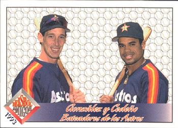 1993 Pacific Spanish - Beisbol Amigos #24 Luis Gonzalez / Andujar Cedeno Front